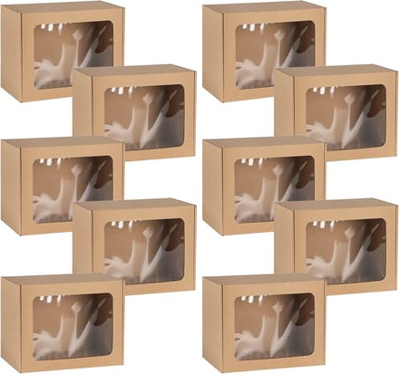 Rechthoekige geschenkdozen met venster set van 10
