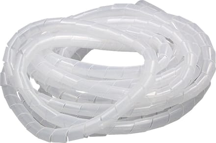 11m PE spiraalbuizen Draadwikkeling Organizer Netjes buis, nominale diameter: 8mm (wit)