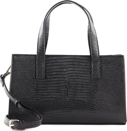 SEIDENFELT MANUFAKTUR Handtas Schoudertas Vium Handbag Black Zwart