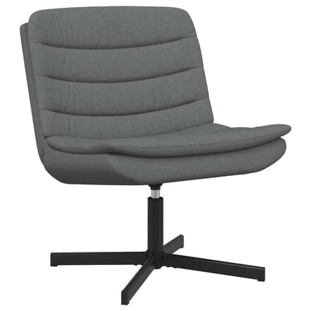 vidaXL - Draaistoel - Donkergrijs - 63 - x - 75 - x - 76 - cm - Stof