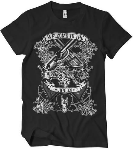 Welcome To The Jungle T-shirt zwart