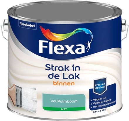 Flexa - Strak In De Lak Binnenlak Mat - Vol Palmboom - Mengverf - 2,5 L
