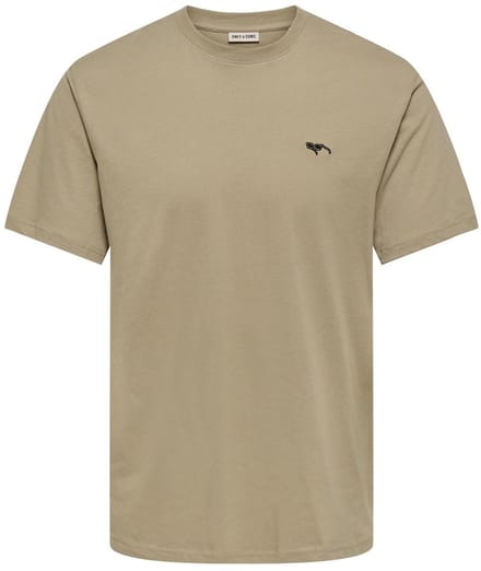 ONLY&SONS - ONSTRISTON LIFE REG EMB. SS TEE - Heren - T-shirts