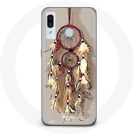 Coque - Samsung - Galaxy A20 - Attrape Rêve - Marron - Souple marron