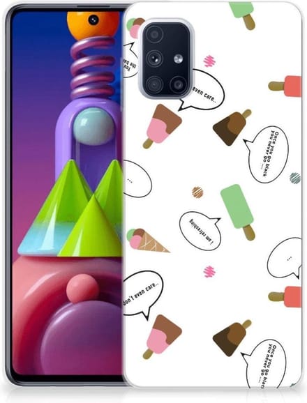 Samsung Galaxy M51 Siliconen Case IJsjes