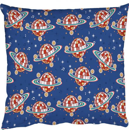 Sierkussens - Kussentjes Woonkamer - 60x60 cm - Disco - Blauw - Patroon