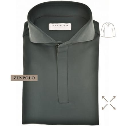 John Miller Plain Hyperstretch Comfort Poloshirt Donker Groen / male