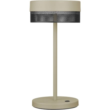 HELL LED tafellamp Mesh oplaadbare batterij, hoogte 30cm zand/zwart