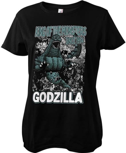 Godzilla Sinds 1954 Girly Tee dames-T-shirt zwart