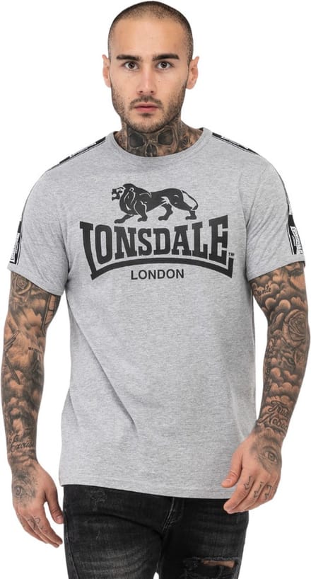 Lonsdale T-shirt Stour Grijs - Maat: S
