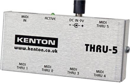 Kenton MIDI THRU 5 1 in 5 MIDI Thru Box - MIDI-tool voor keyboards