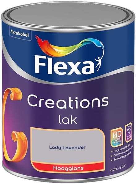 Flexa - Creations Lak Hoogglans - Lady Lavender - Mengverf - 750 Ml