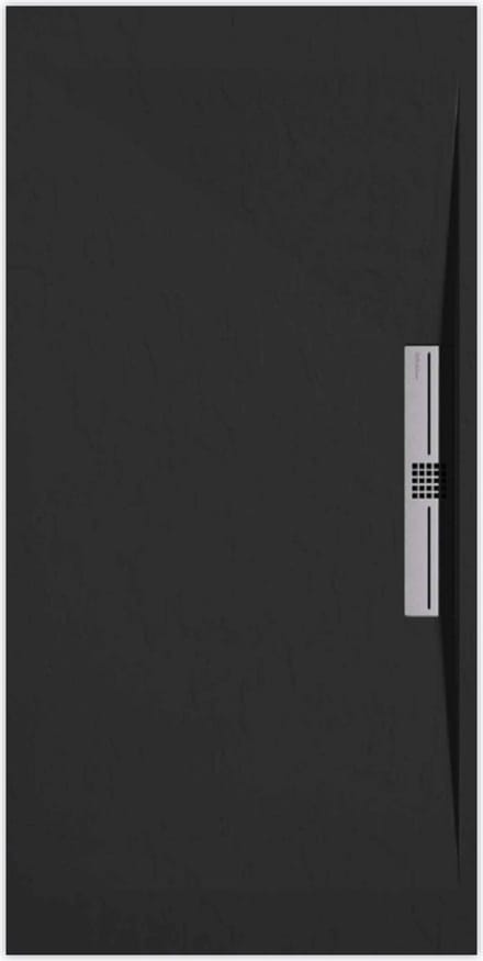 Sanifun douchebak Stone Side Black Slate 1300 x 800 S