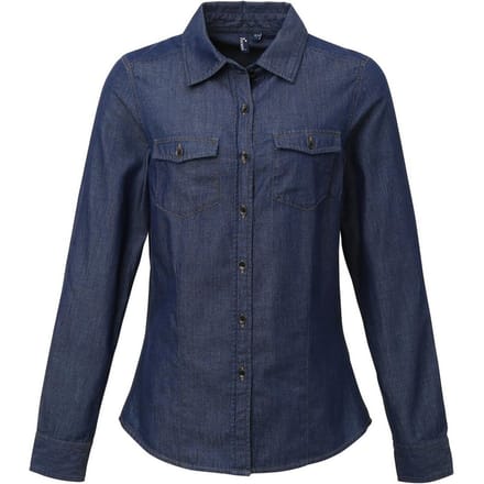 Premier Dames/Dames Stitch Shirt (Indigo Denim)