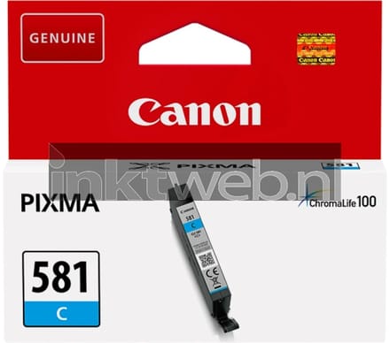 Canon CLI-581C - Inktcartridge - Origineel - Standaard capaciteit - Cyaan