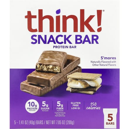 Denken!, Protein+ 150 Calorie Reep, Smore's, 5 repen, 40 g (1.41 oz) elk