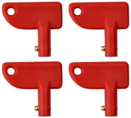 4 Pcs Car Battery Switch Wrench Replacement Key for Isolator Battery Separation Wrench Battery Separator Key for Car - ShopVlot