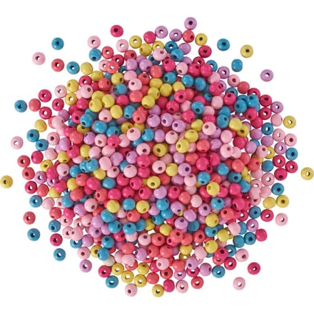 VBS Houten kralen "Kleuren mix", 250 g
