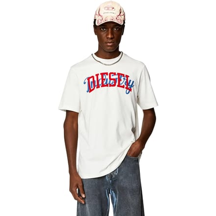 Diesel Just N10 T-shirt Met Korte Mouwen Wit S Man