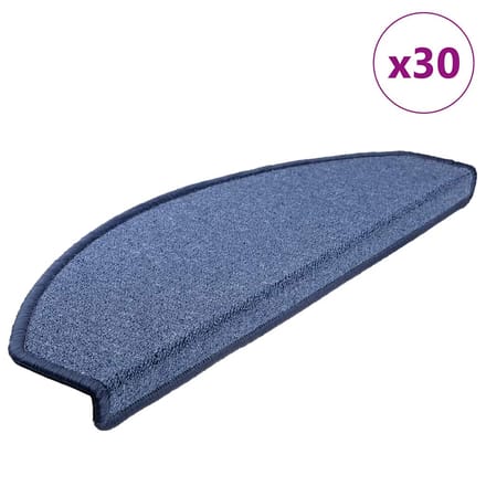 vidaXL - Zelfklevende - trapmatten - 30 - st - 65 - x - 24 - x - 4 - cm - Non-Slip - Blauw