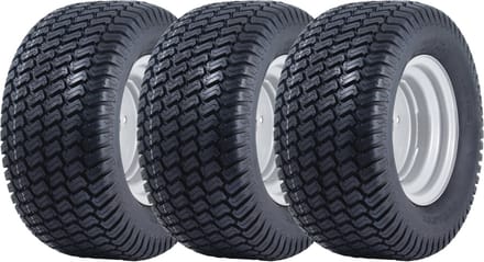 20x10.00-10 grasmaaierwielen, 4-laags, Grass P332, straatlegaal, 100 mm PCD-velg (set van 3)