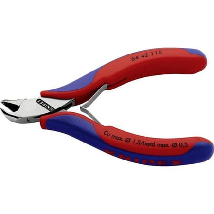 Knipex 64 42 115 Voorsnijtang schuine korte kop 115mm