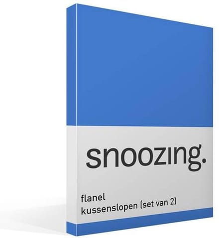 Snoozing - Flanel - Kussenslopen - Set van 2 - 40x60 cm - Meermin