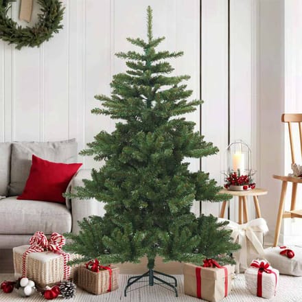 vidaXL - Kunstmatige - Hinged - Kerstboom - Groen - 150 - cm - PVC, - staal