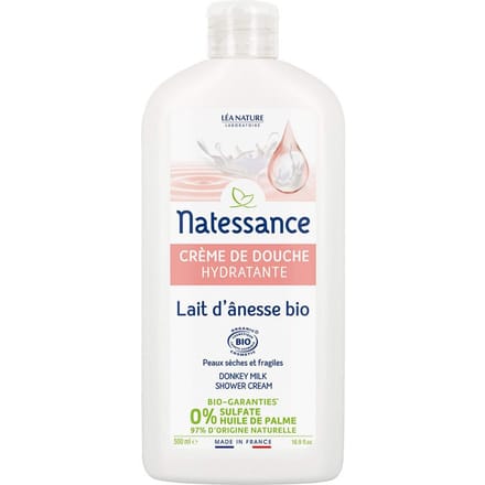 NATESSANCE Ezelinnenmelk hydraterende douchecrème 500 Crème