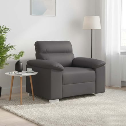 vidaXL - Sofastoel - Grijs - 100x81x84 - cm - Kunstleer