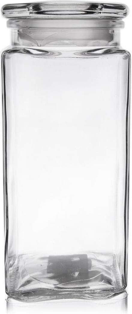 Voedselcontainer Glas Vierkant 1,8 l - Vershoudbakjes - Vershouddoos - Bakjes - Diepvriesbakjes - Vershouden