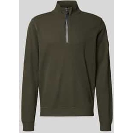 Sweatshirt met opstaande kraag, model 'SELANIK'
