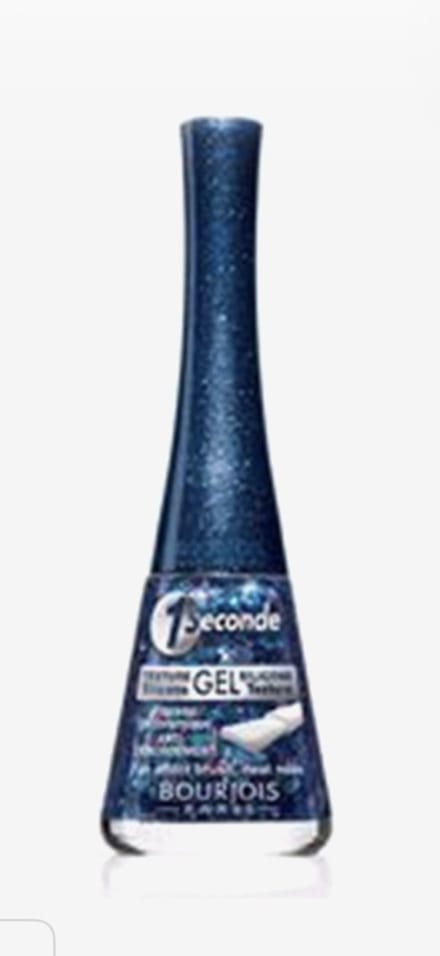 Bourjois 1 Seconde Nagellak 66 the Beauty and the bling blauwe glitter 9ml