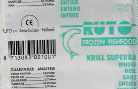 Ruto Krill superba heel | diepvriesvoer | 100 gram blister Diepvries