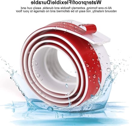 Draught excluder voor deuren, zelfklevend en weerbestendig, geluidsisolatie met silicone, wit