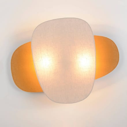 MARKET SET wandlamp Screen 70's, 76 cm, berken/curry, textiel