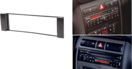 1-DIN AUDI A3 (8L) 2000-2003, A6 (4B) 2000-2001 / SEAT Toledo, Leon 1999-2005 / FIAT Scudo 2007+ frame Audiovolt 11-034