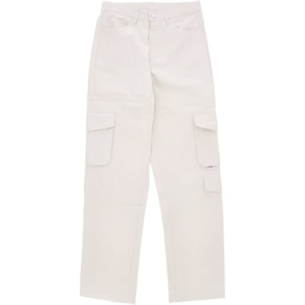 Lange Porter-broek met dubbele zak voor heren, creme