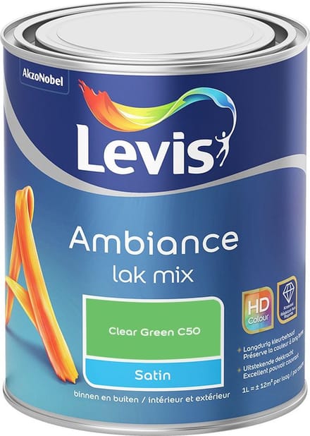 Levis - Ambiance Lak Satin Mix - Clear Green C50 - Mengverf - 1 L