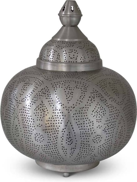 Safaary - Oosterse Tafellamp Malika Nikkel Goud Ø 33 x 40cm