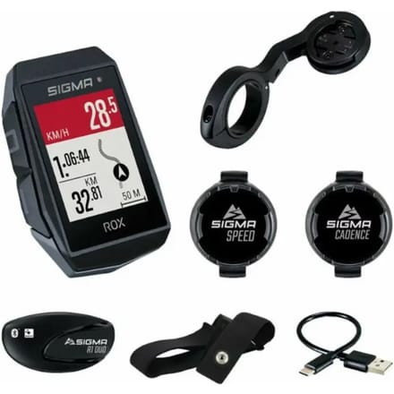 Sigma ROX 11.1 EVO GPS - Fietscomputer - Korte Butler Stuurhouder - Zwart