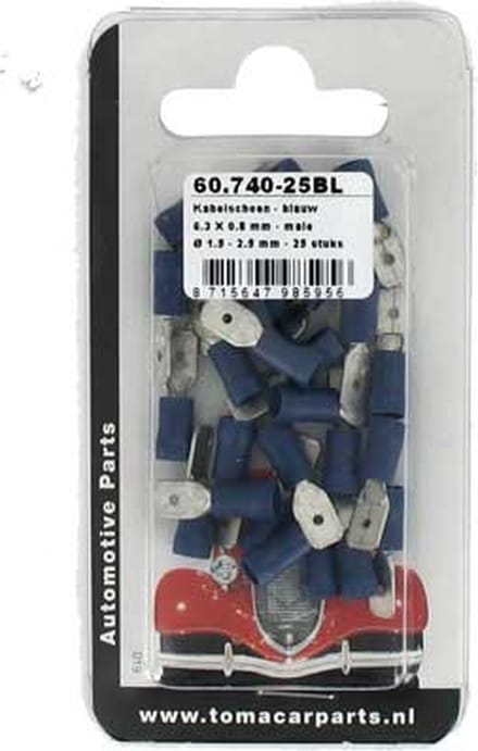 Kabelschoen 6.x0.8 mm 25 stuks blister