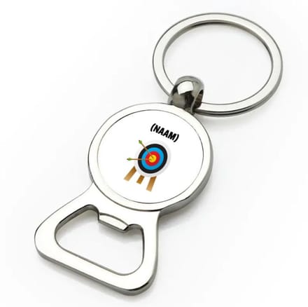 Akyol - boogschieten met eigen naam flesopener - Sport - boogschieter - sport - 9 bij 3 cm