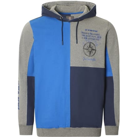 Jan Vanderstorm herren Sweatshirt - 52/54 - blauw - Plus Size