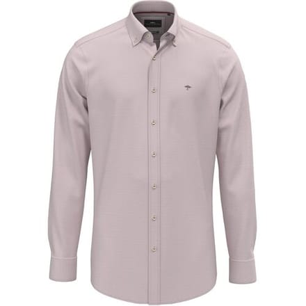 Fynch-Hatton Overhemd Washed Oxford Solid Color Kent Collar Berry / male