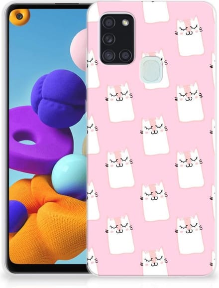 Samsung Galaxy A21s TPU Hoesje Sleeping Cats