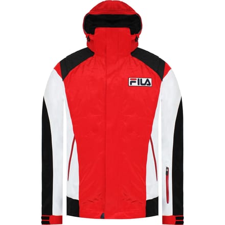 Fila Logo Heren Rood Kort Jasje