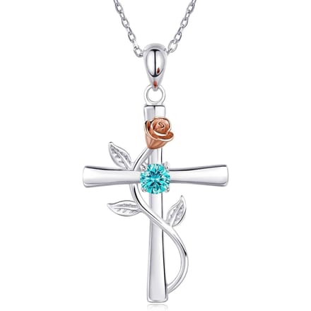 Nieuwe Cross Rose ketting Damesmode hanger ketting sieraden