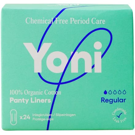 Yoni Inlegkruisjes - Regular - Biologisch Katoen - 24 stuks