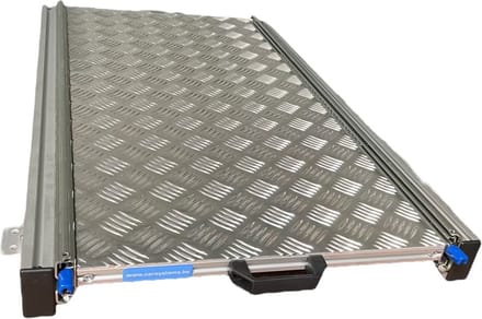 Aluminium schuifframe met bovenplaat voor camper - 90x40 cm - 130 kg belastbaar